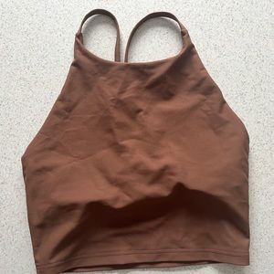 Sports tank top with bra built in